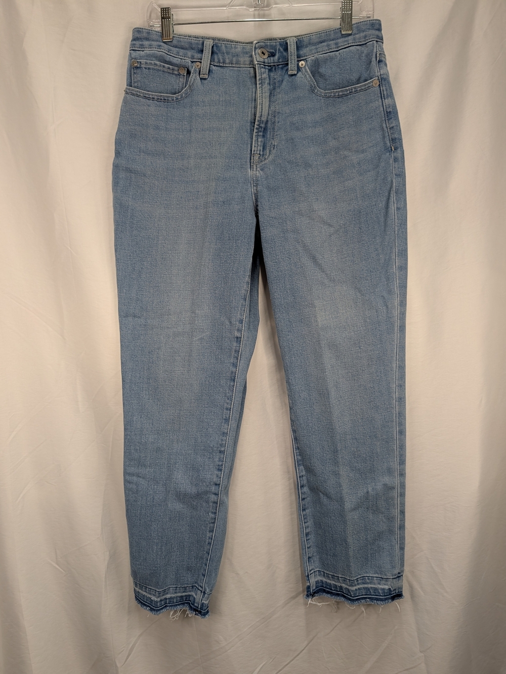 Talbots Light Wash Cropped Straight Jeans